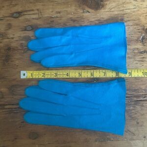 Vintage Esprit Turquoise Leather Gloves